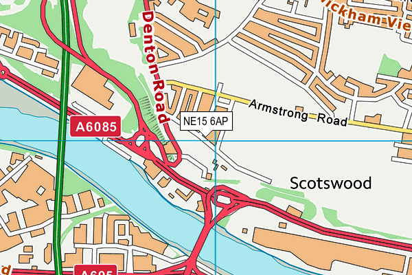 NE15 6AP map - OS VectorMap District (Ordnance Survey) NE15 6AP map - OS VectorMap District (Ordnance Survey)