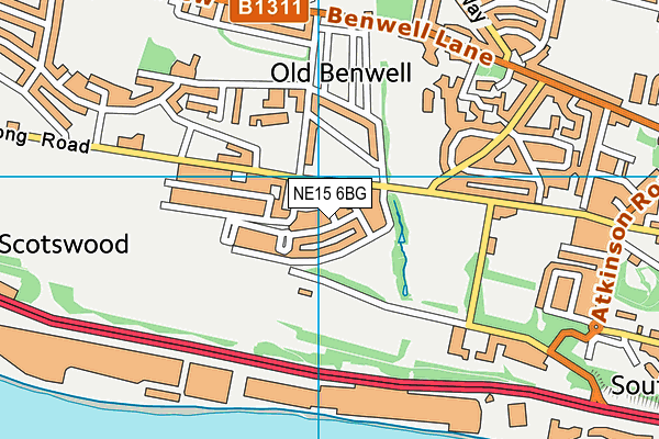NE15 6BG map - OS VectorMap District (Ordnance Survey) NE15 6BG map - OS VectorMap District (Ordnance Survey)