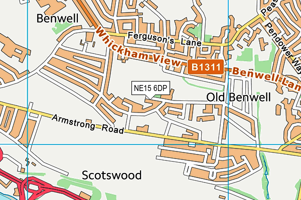 NE15 6DP map - OS VectorMap District (Ordnance Survey) NE15 6DP map - OS VectorMap District (Ordnance Survey)