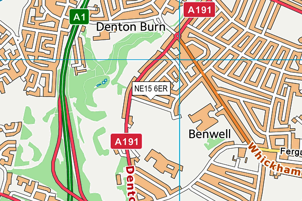 NE15 6ER map - OS VectorMap District (Ordnance Survey) NE15 6ER map - OS VectorMap District (Ordnance Survey)