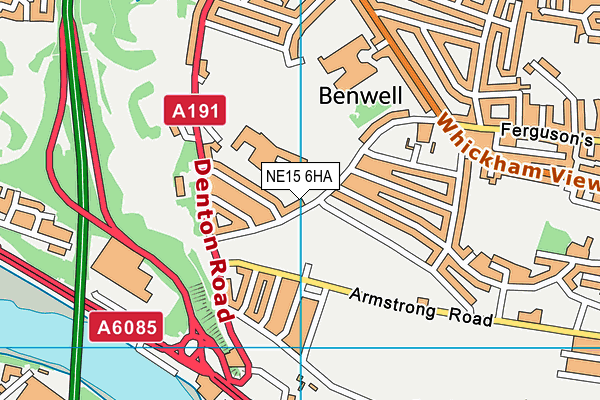 NE15 6HA map - OS VectorMap District (Ordnance Survey) NE15 6HA map - OS VectorMap District (Ordnance Survey)