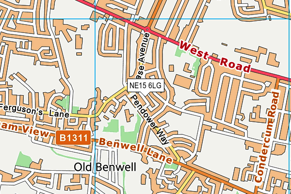 NE15 6LG map - OS VectorMap District (Ordnance Survey) NE15 6LG map - OS VectorMap District (Ordnance Survey)