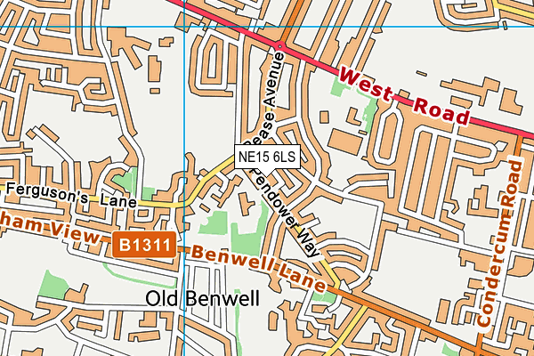 NE15 6LS map - OS VectorMap District (Ordnance Survey) NE15 6LS map - OS VectorMap District (Ordnance Survey)