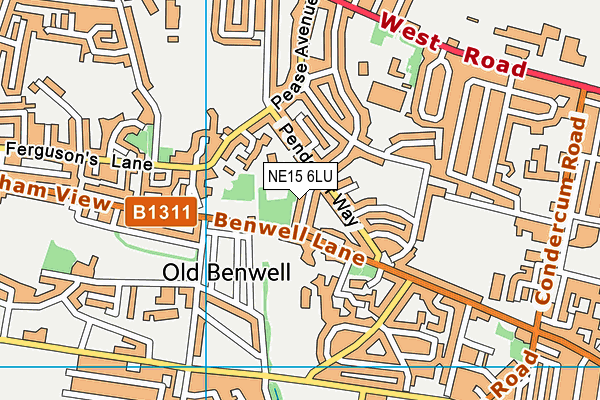 NE15 6LU map - OS VectorMap District (Ordnance Survey) NE15 6LU map - OS VectorMap District (Ordnance Survey)