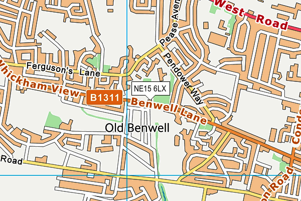 NE15 6LX map - OS VectorMap District (Ordnance Survey) NE15 6LX map - OS VectorMap District (Ordnance Survey)