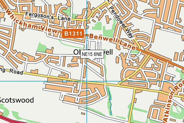 NE15 6NE map - OS VectorMap District (Ordnance Survey) NE15 6NE map - OS VectorMap District (Ordnance Survey)