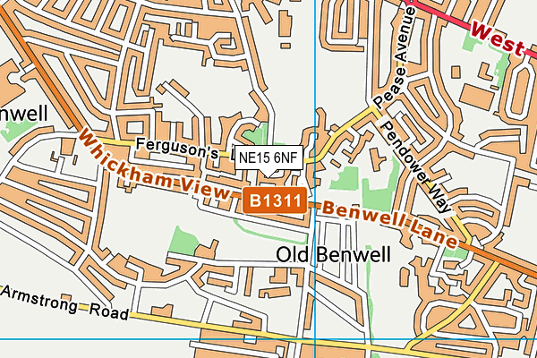 NE15 6NF map - OS VectorMap District (Ordnance Survey) NE15 6NF map - OS VectorMap District (Ordnance Survey)