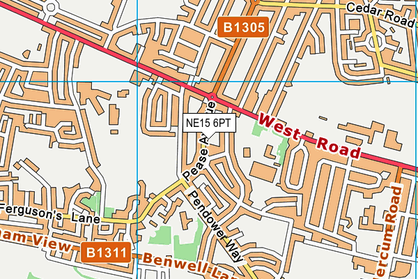 NE15 6PT map - OS VectorMap District (Ordnance Survey) NE15 6PT map - OS VectorMap District (Ordnance Survey)