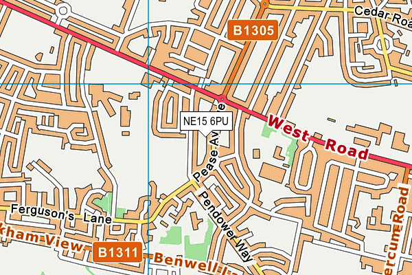 NE15 6PU map - OS VectorMap District (Ordnance Survey) NE15 6PU map - OS VectorMap District (Ordnance Survey)