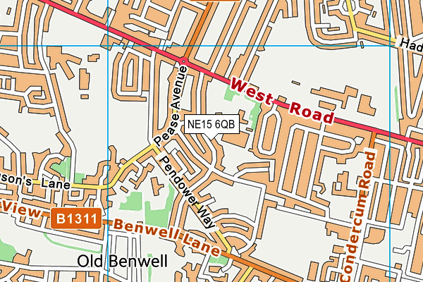 NE15 6QB map - OS VectorMap District (Ordnance Survey) NE15 6QB map - OS VectorMap District (Ordnance Survey)