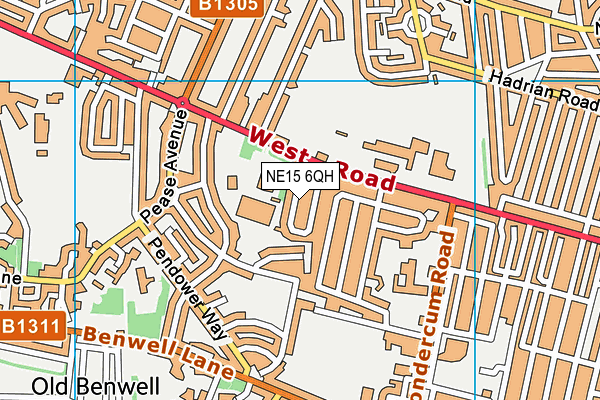 NE15 6QH map - OS VectorMap District (Ordnance Survey) NE15 6QH map - OS VectorMap District (Ordnance Survey)