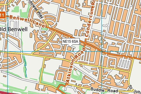 NE15 6SA map - OS VectorMap District (Ordnance Survey) NE15 6SA map - OS VectorMap District (Ordnance Survey)