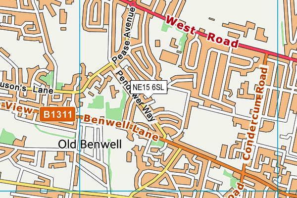NE15 6SL map - OS VectorMap District (Ordnance Survey) NE15 6SL map - OS VectorMap District (Ordnance Survey)