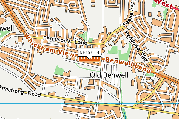 NE15 6TB map - OS VectorMap District (Ordnance Survey) NE15 6TB map - OS VectorMap District (Ordnance Survey)