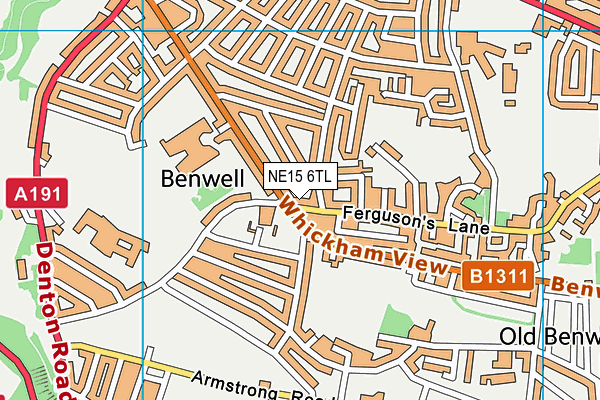 NE15 6TL map - OS VectorMap District (Ordnance Survey) NE15 6TL map - OS VectorMap District (Ordnance Survey)