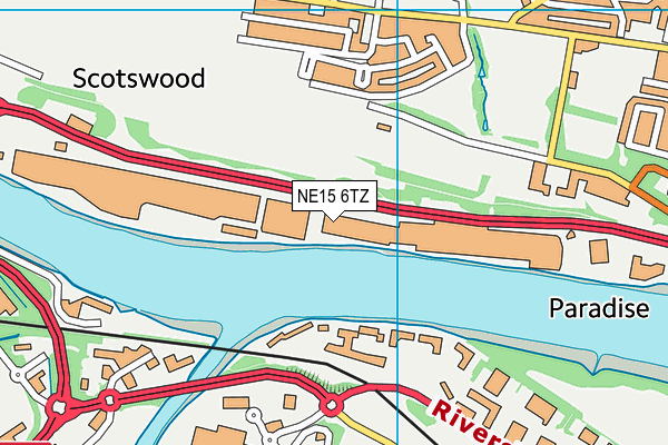 NE15 6TZ map - OS VectorMap District (Ordnance Survey) NE15 6TZ map - OS VectorMap District (Ordnance Survey)
