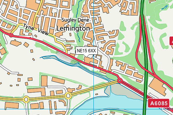 NE15 6XX map - OS VectorMap District (Ordnance Survey) NE15 6XX map - OS VectorMap District (Ordnance Survey)