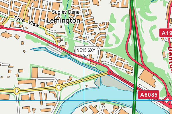NE15 6XY map - OS VectorMap District (Ordnance Survey) NE15 6XY map - OS VectorMap District (Ordnance Survey)