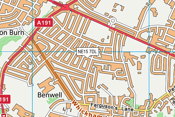 NE15 7DL map - OS VectorMap District (Ordnance Survey) NE15 7DL map - OS VectorMap District (Ordnance Survey)
