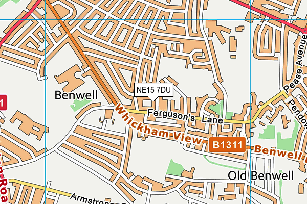 NE15 7DU map - OS VectorMap District (Ordnance Survey) NE15 7DU map - OS VectorMap District (Ordnance Survey)