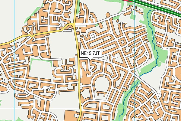 NE15 7JT map - OS VectorMap District (Ordnance Survey) NE15 7JT map - OS VectorMap District (Ordnance Survey)