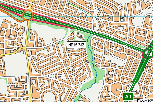 NE15 7JZ map - OS VectorMap District (Ordnance Survey) NE15 7JZ map - OS VectorMap District (Ordnance Survey)