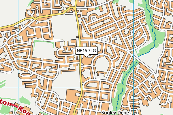 NE15 7LG map - OS VectorMap District (Ordnance Survey) NE15 7LG map - OS VectorMap District (Ordnance Survey)