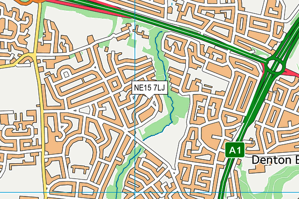 NE15 7LJ map - OS VectorMap District (Ordnance Survey) NE15 7LJ map - OS VectorMap District (Ordnance Survey)