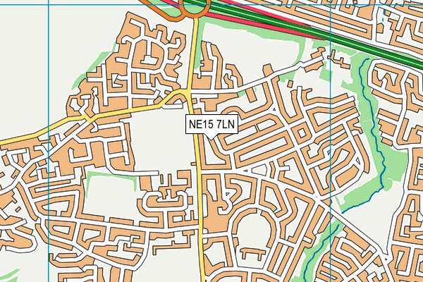 NE15 7LN map - OS VectorMap District (Ordnance Survey) NE15 7LN map - OS VectorMap District (Ordnance Survey)