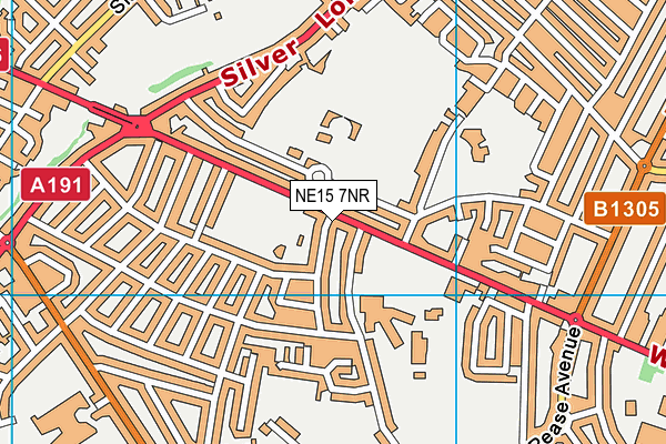 NE15 7NR map - OS VectorMap District (Ordnance Survey)