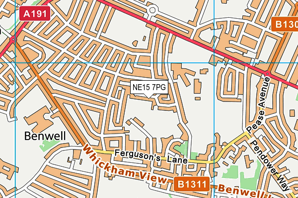NE15 7PG map - OS VectorMap District (Ordnance Survey) NE15 7PG map - OS VectorMap District (Ordnance Survey)