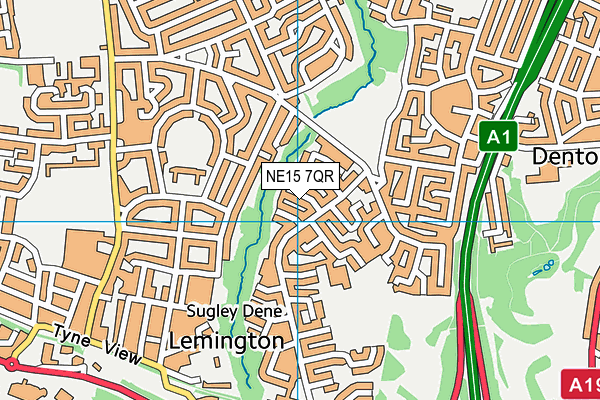 NE15 7QR map - OS VectorMap District (Ordnance Survey) NE15 7QR map - OS VectorMap District (Ordnance Survey)