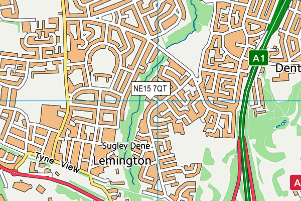 NE15 7QT map - OS VectorMap District (Ordnance Survey) NE15 7QT map - OS VectorMap District (Ordnance Survey)