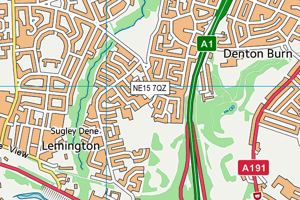 NE15 7QZ map - OS VectorMap District (Ordnance Survey) NE15 7QZ map - OS VectorMap District (Ordnance Survey)