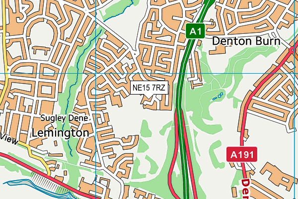 NE15 7RZ map - OS VectorMap District (Ordnance Survey) NE15 7RZ map - OS VectorMap District (Ordnance Survey)