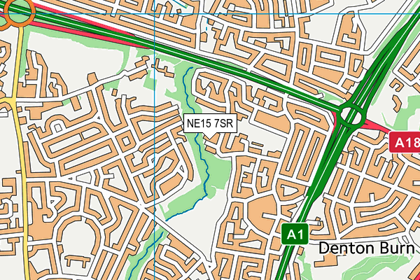 NE15 7SR map - OS VectorMap District (Ordnance Survey) NE15 7SR map - OS VectorMap District (Ordnance Survey)