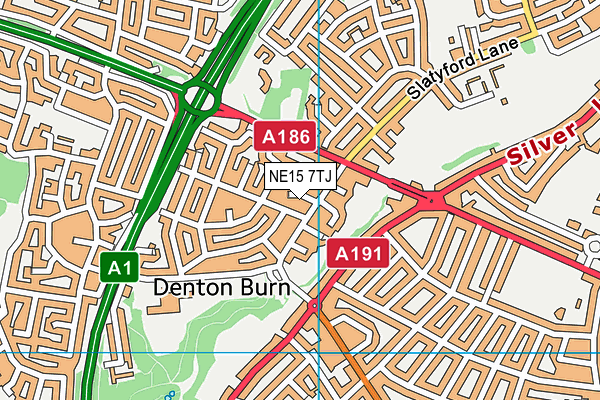 NE15 7TJ map - OS VectorMap District (Ordnance Survey) NE15 7TJ map - OS VectorMap District (Ordnance Survey)