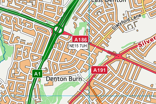NE15 7UH map - OS VectorMap District (Ordnance Survey) NE15 7UH map - OS VectorMap District (Ordnance Survey)