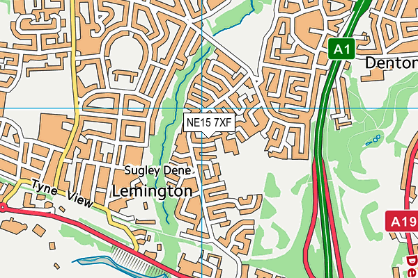 NE15 7XF map - OS VectorMap District (Ordnance Survey) NE15 7XF map - OS VectorMap District (Ordnance Survey)