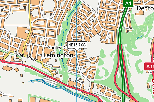 NE15 7XG map - OS VectorMap District (Ordnance Survey) NE15 7XG map - OS VectorMap District (Ordnance Survey)