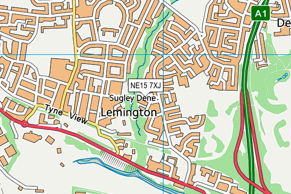 NE15 7XJ map - OS VectorMap District (Ordnance Survey) NE15 7XJ map - OS VectorMap District (Ordnance Survey)