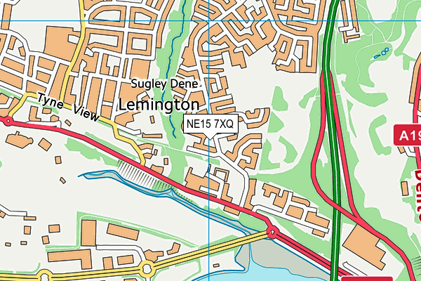 NE15 7XQ map - OS VectorMap District (Ordnance Survey) NE15 7XQ map - OS VectorMap District (Ordnance Survey)