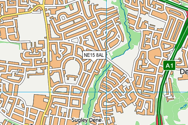 NE15 8AL map - OS VectorMap District (Ordnance Survey) NE15 8AL map - OS VectorMap District (Ordnance Survey)