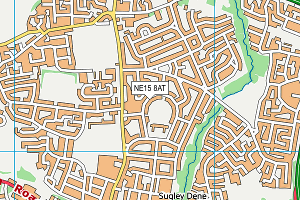 NE15 8AT map - OS VectorMap District (Ordnance Survey) NE15 8AT map - OS VectorMap District (Ordnance Survey)