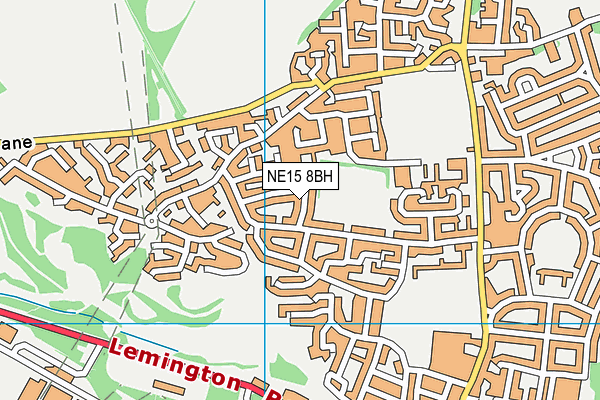 NE15 8BH map - OS VectorMap District (Ordnance Survey) NE15 8BH map - OS VectorMap District (Ordnance Survey)