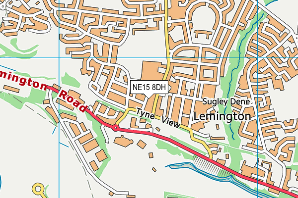 NE15 8DH map - OS VectorMap District (Ordnance Survey) NE15 8DH map - OS VectorMap District (Ordnance Survey)