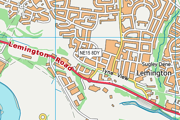 NE15 8DY map - OS VectorMap District (Ordnance Survey) NE15 8DY map - OS VectorMap District (Ordnance Survey)