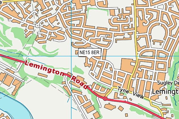 NE15 8ER map - OS VectorMap District (Ordnance Survey) NE15 8ER map - OS VectorMap District (Ordnance Survey)