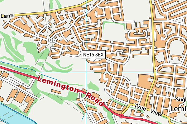 NE15 8EX map - OS VectorMap District (Ordnance Survey) NE15 8EX map - OS VectorMap District (Ordnance Survey)
