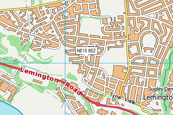 NE15 8EZ map - OS VectorMap District (Ordnance Survey) NE15 8EZ map - OS VectorMap District (Ordnance Survey)
